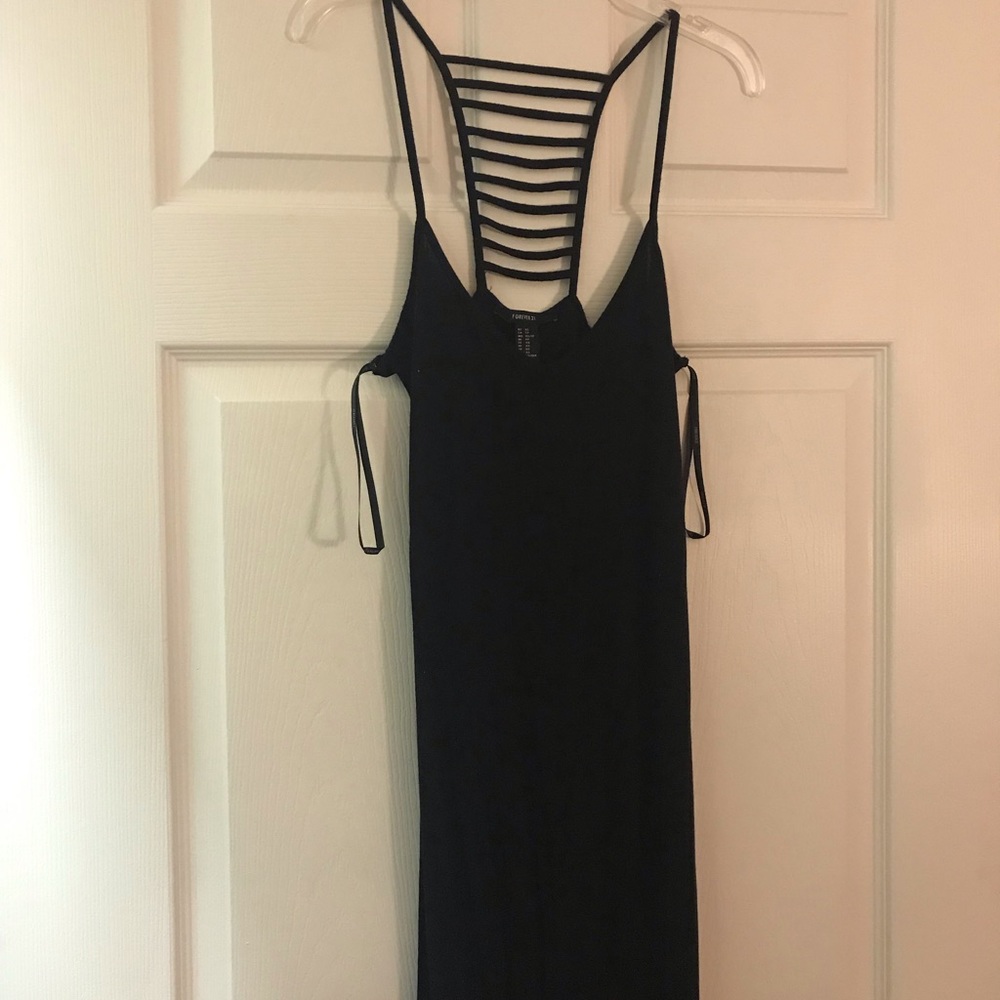 Black maxi dress
